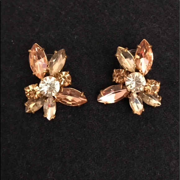 Beautiful J. Crew crystal earrings! EUC,worn once! - Picture 1 of 5